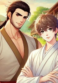 DALL·E 2025-02-15 14.00.31 – A colorful anime-style illustration of a rugged, strong man with a tanned complexion and a muscular build, wearing simple traditional Chinese clothing