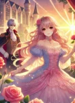 DALL·E 2025-02-26 22.57.14 – A fantasy-style cover illustration for a light novel titled ‘The Reincarnated Young Lady Will Seize Happiness This Time!’ featuring a noble young lady